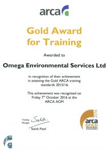 ARCA Gold Training Award - Asbestos Removal